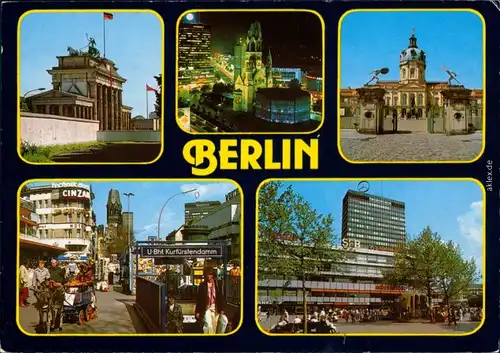 Berlin Brandenburger Tor, Kaiser-Wilhelm Kurfürstendamm uvm. 1990