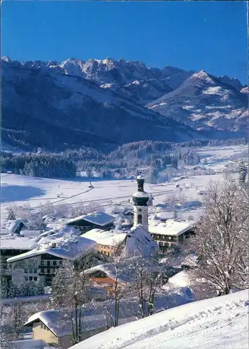 Ansichtskarte Reit im Winkl Panorama-Ansicht mit Wildem Kaiser (2344 m) 1997