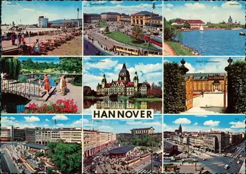 Hannover Flughafen, Hauptbahnhof, Maschsee, Neues Rathaus 1969