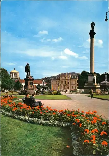 Ansichtskarte Stuttgart Schloßplatz 1968