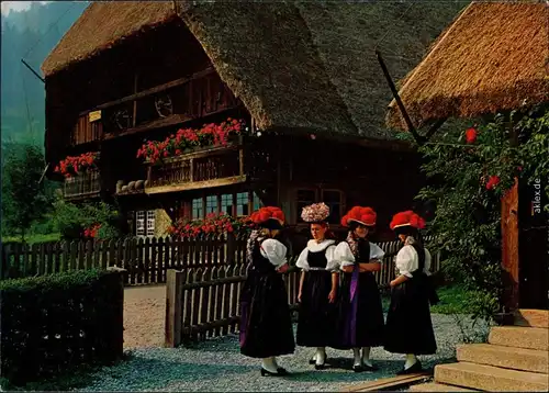 Ansichtskarte  Schwarzwald Trachten 1970