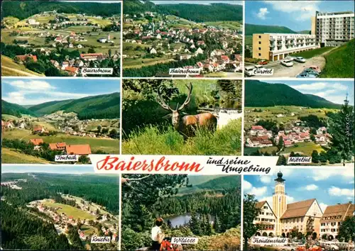 Baiersbronn  Jonbach, Mitteltal, Wildsee, Freudenstadt, Kniebis 1973