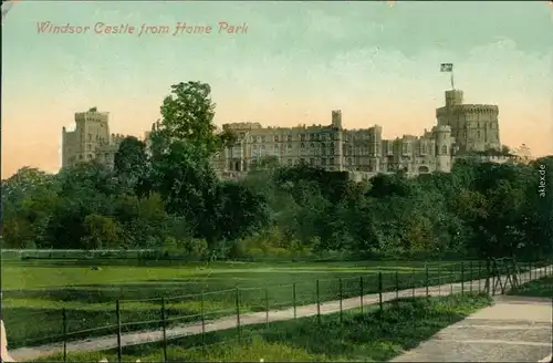 Ansichtskarte Windsor Windsor Castle Schloss 1913 