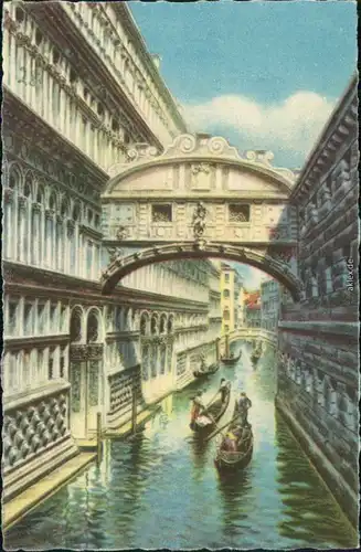Ansichtskarte Venedig Venezia Ponte dei Sospiri 1932 