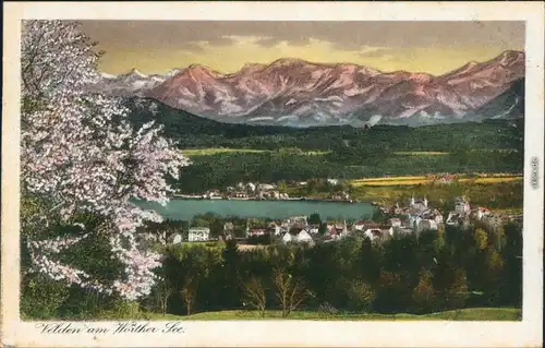 Velden am Wörther See Vrba na Koroškem Bick auf die Stadt 1925 