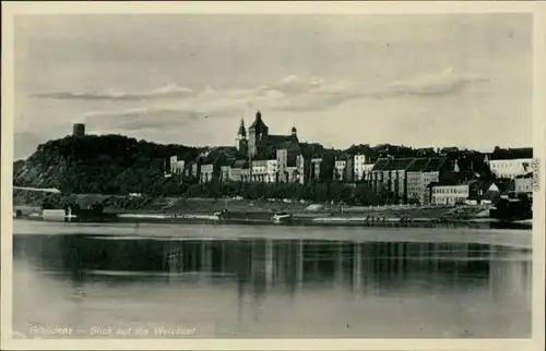 Ansichtskarte Graudenz Grudziądz Blick über die Weichsel 1930 