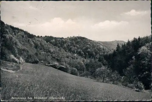 Ansichtskarte Mörsdorf (Hunsrück) Umlandpartie mit Bergkreuz 1963