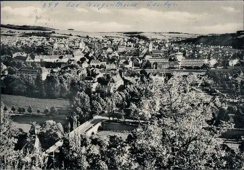 Ansichtskarte Bad Mergentheim Panorama-Ansicht 1965