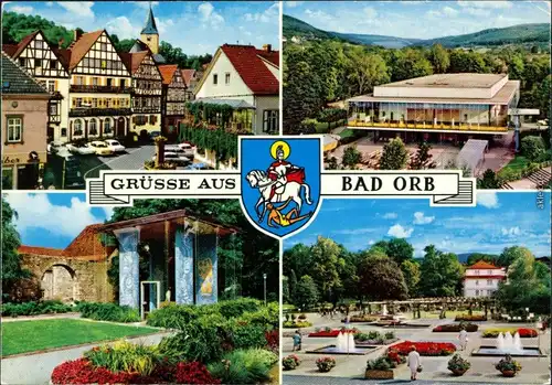 Ansichtskarte Bad Orb Kurpark, Kurhaus, Markt 1972