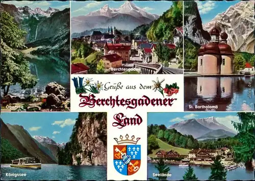 Schönau am Königssee Obersee, Seelände, Fähre Wappen 1975