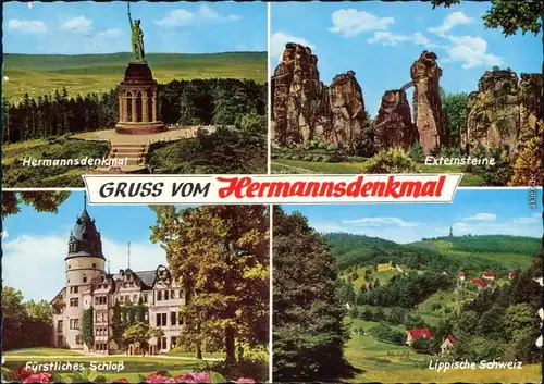 Holzhausen-Externsteine-Horn-Bad Meinberg Hermannsdenkmal 1972