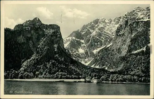 St. Bartholomä-Schönau Königssee 1939 Stempel Jeder Volksgenosse Rundfunkhöhrer