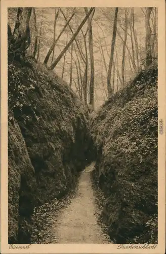 Ansichtskarte Eisenach Partie in der Drachenschlucht 1928 