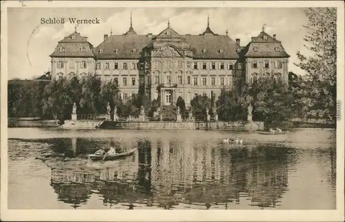 Ansichtskarte Werneck Partie am Schloß Werneck 1929 