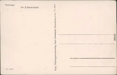 Ansichtskarte Schwarzburg Im Schwarzatal 1929