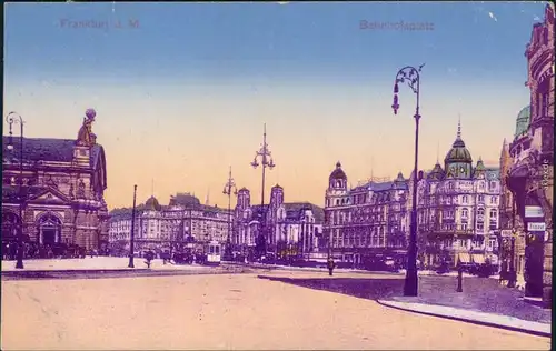 Ansichtskarte Frankfurt am Main Partie am Bahnhofsplatz 1926 