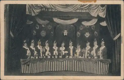 Ansichtskarte  Karneval - Fasching, Prinzengarde 1918 