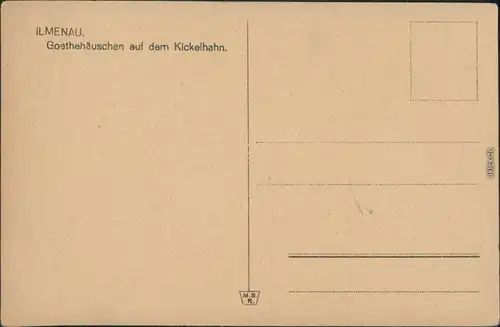 Ansichtskarte Ilmenau Goethehäuschenauf dem Kickelhahn 1926 