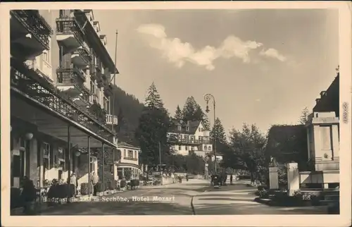 Ansichtskarte Bad Gastein Straße - Hotel Mozart 1950 