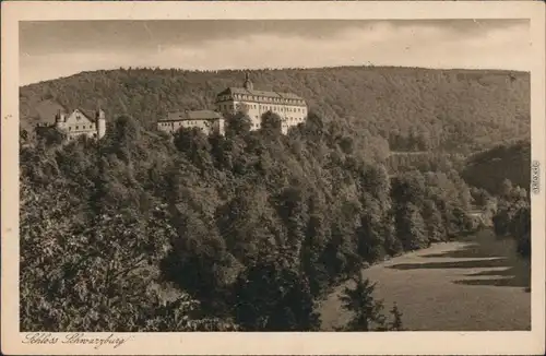 Ansichtskarte Schwarzburg Schloss Schwarzburg 1928 