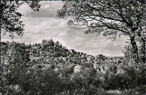 Ansichtskarte Marburg an der Lahn Blick von der Bismarckpromenade 1965 