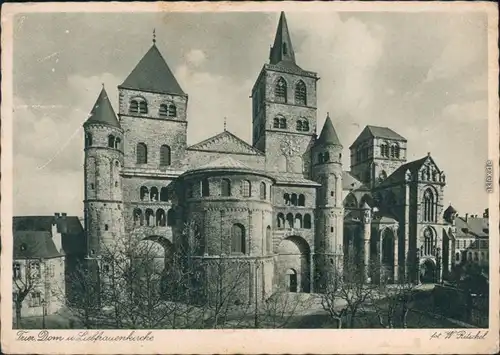 Ansichtskarte Trier Dom und Liebfrauenkirche 1940