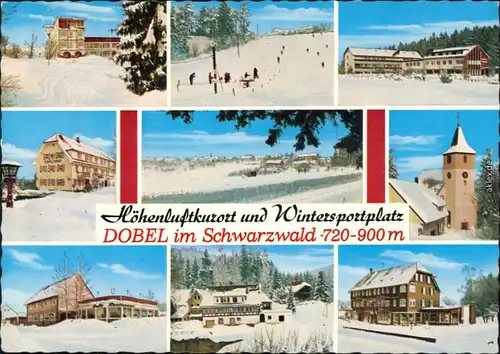Dobel Ferienanlagen, Piste, Kirche, Überblick, Gaststätte uvm. 1969