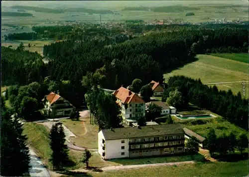 Bad Dürrheim Luftbild mit Sanatorium Hirschhalde der LVA Baden 1978