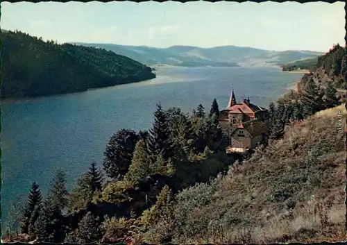 Ansichtskarte Schluchsee Schluchsee mit Baude im Vordergrund 1969