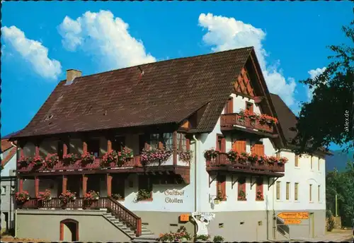 Ansichtskarte Gutach (Schwarzwaldbahn) Hotel-Restaurant "Stollen" 1980