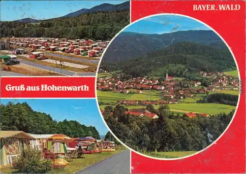Ansichtskarte Hohenwarth (Landkreis Cham) Panorama-Ansicht, Campingplatz 1990