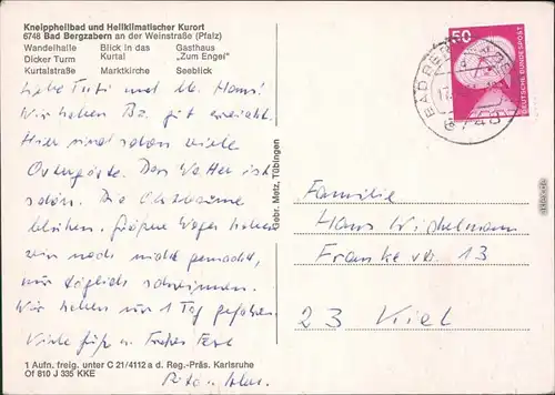 Bergzabern Wandelhalle, Dicker  Gasthaus, Seeblick 1991