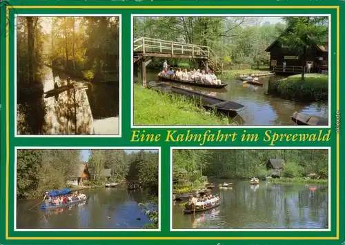 Lübben (Spreewald) Lubin (Błota) Spreewaldkähne, Brücke, Kanal g2001