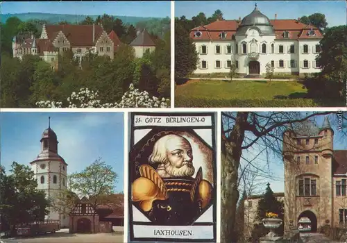 Ansichtskarte Jagsthausen Götzenburg - verschiedene Perspektiven 2003
