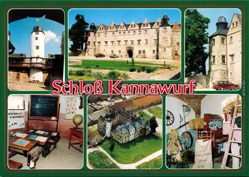 Ansichtskarte Kannawurf Schloß Kannawurf mit Museum im Nebengebäude 1990