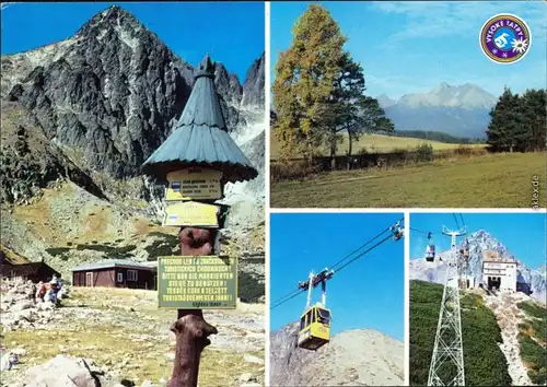 Zakopane Hohe Tatra - Seilbahn Skalnaté pleso - Lomnický štít mit Panorama 1986