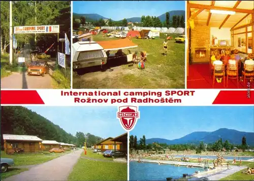 Rosenau Rožnov pod Radhoštěm   Sport - Zelte, Bungalow Freibad, Gaststätte 1986