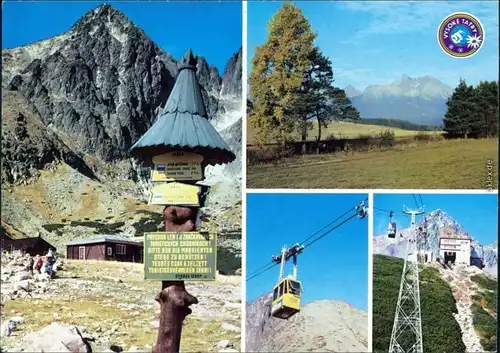 Tatralomnitz-Vysoké Tatry  Lomnický štít Seilbahn Hohe Tatra 1989