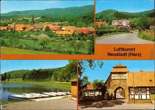 Neustadt (Harz) Teilansicht, Kurhaus, Gondelteich, Torstraße 1980