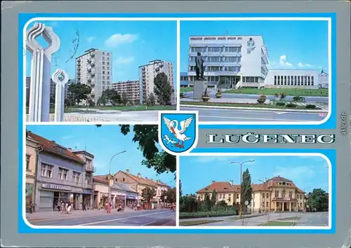 Ansichtskarte Lučenec 4 Bild Ansichten 1980