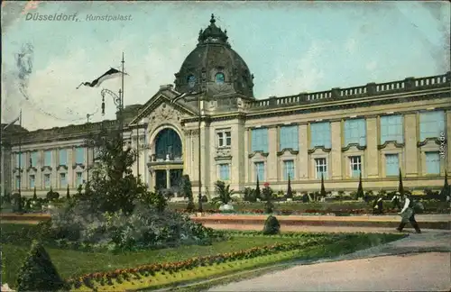 Ansichtskarte Düsseldorf Kunstpalast 1909