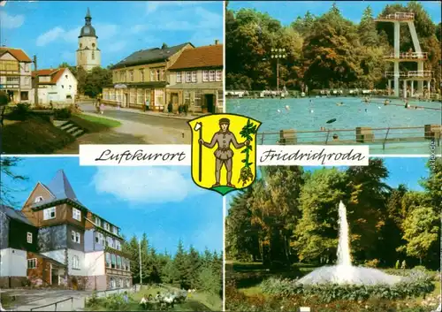 Friedrichroda Am Platz der DSF, Schwimmbad, Spießberghaus, 1970