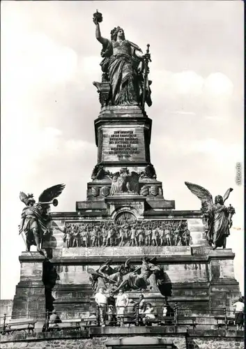 Ansichtskarte Rüdesheim (Rhein) National-Denkmal / Niederwalddenkmal 1988