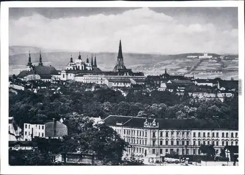 Heiligenberg-Olmütz Svatý Kopeček Olomouc Panorama-Ansicht 1960