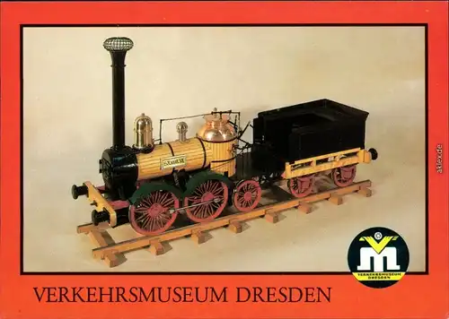 Ansichtskarte Dresden Verkehrsmuseum/Johanneum - Modell M 1:10 1988