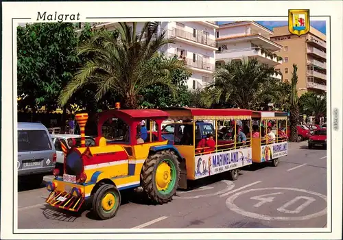 Malgrat de Mar Touristen-Express (Carrilet/Zug) in der Stadt 2000