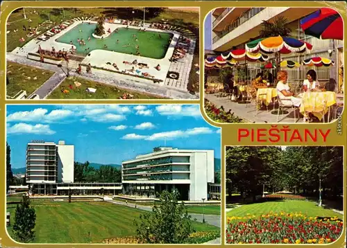 Pistyan Pistian | Piszczany | Piešťany (Pöstyény) Pool, Gasthof, Hotel 1977