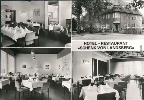 Ansichtskarte Teupitz Hotel - Restaurant "Schenk von Landsberg" 1981