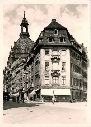 Ansichtskarte Innere Altstadt-Dresden Frauenkirche, vor der Zerstörung 1980