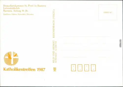 Bautzen Budyšin Dom St. Petrikirche: Domschatzkammer - Leisentritkelch 1987